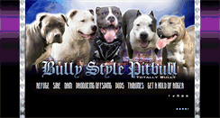 Desktop Screenshot of bullystylepitbull.com